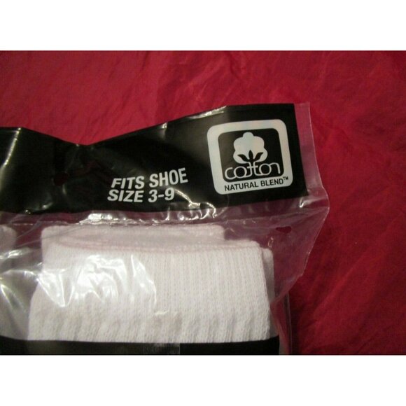 Everlast 6 Pair Boys Crew Socks White Fits Shoe 3-9 Comfort Top Cotton Blend - Picture 4 of 4